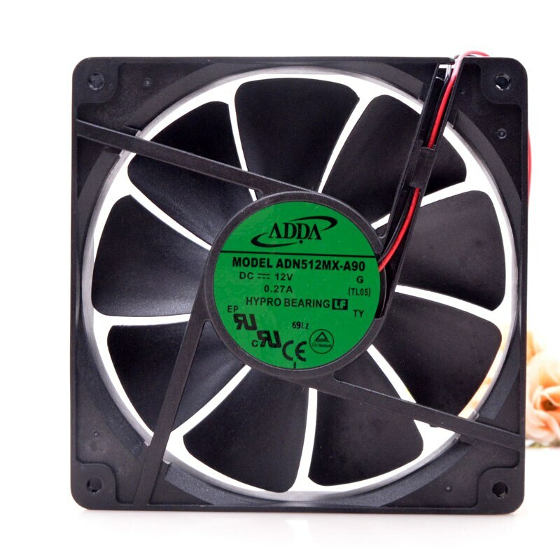 ADN512MX-A90 For ADDA DC 12V 0.27a 13525 2-Wire Power Supply Case Cooling Fan