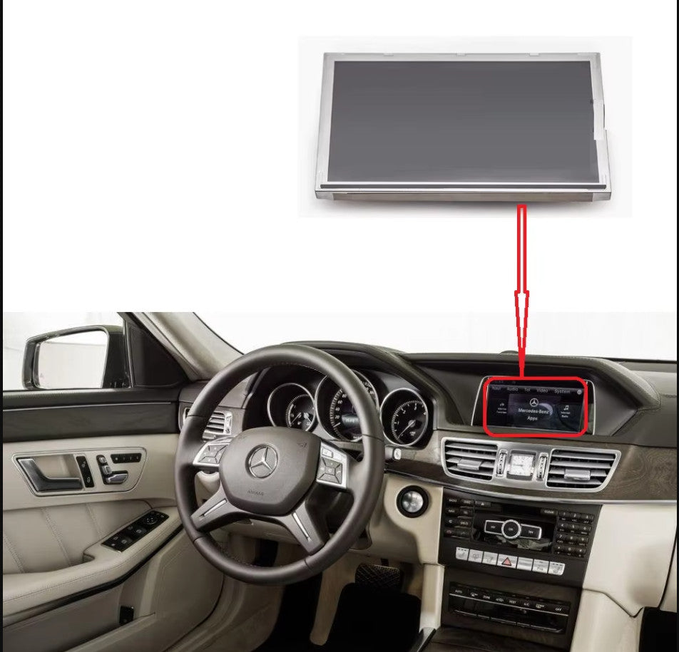 7 inch Display For Mercedes Benz W212 Screen E300 - 2014 Navigation LCD Screen