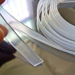 Solid Silicone Rubber Strip Flat Bar Light Box Seal Strip Heat Resistance Strip