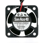 SANYO 109P0412H602 4020 12V 0.11A 4 cm 2 wire mute cooling fan