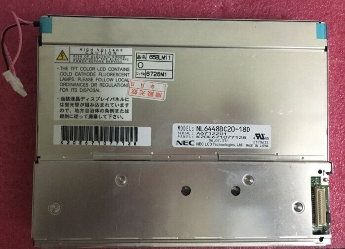 Original NL6448BC20-18D 6.5" LCD screen dispay panel for NEC 640*480+Tracking ID