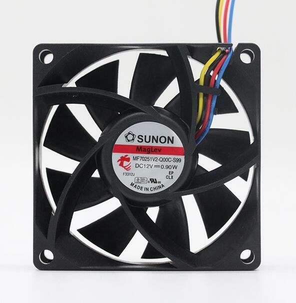 1pcs SUNON MF70251V2-Q00C-S99 7025 7CM 0.9W 12v 4-pin PWM Maglev Cooling Fan