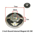 3 Inch 4Ω 8Ω 16Ohm 1W 2W 3W 5W 10W 20W Full-range Speaker Loudspeaker Waterproof