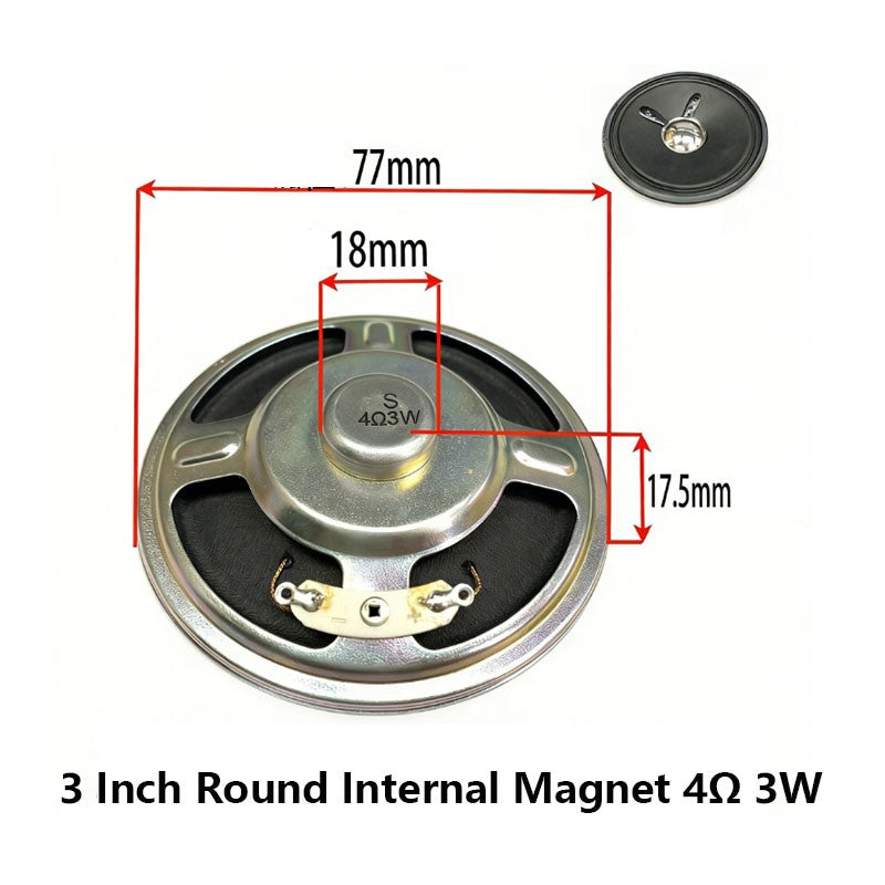 3 Inch 4Ω 8Ω 16Ohm 1W 2W 3W 5W 10W 20W Full-range Speaker Loudspeaker Waterproof