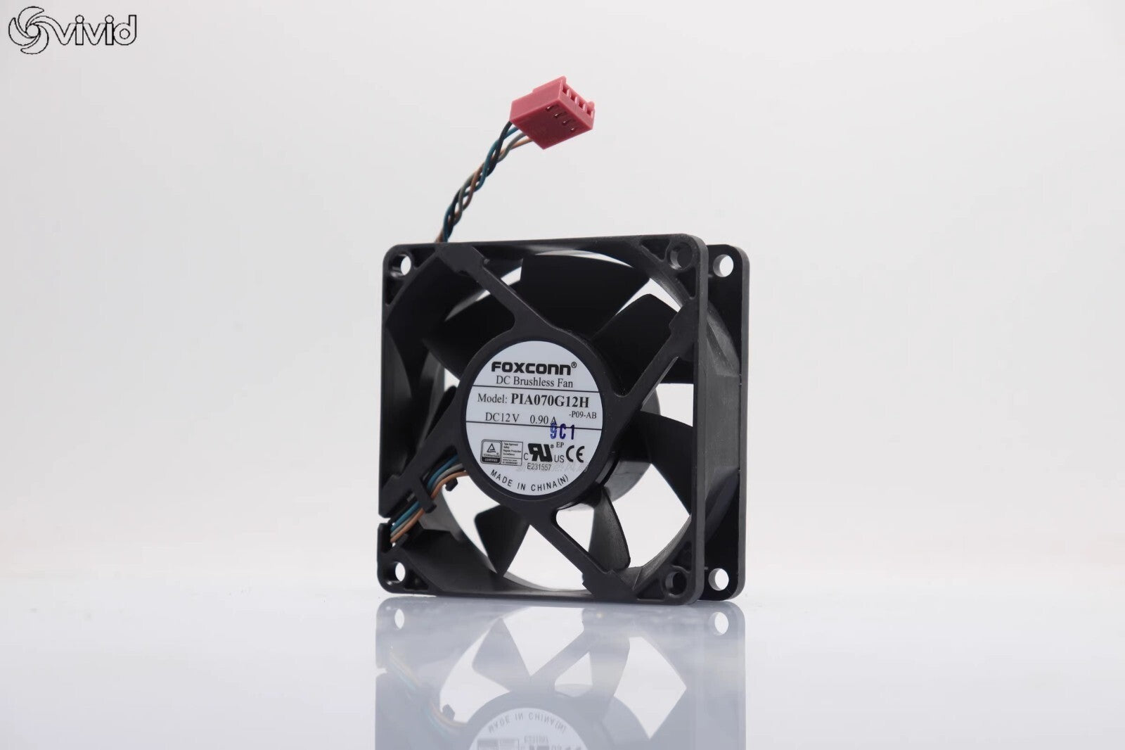 Foxconn PIA070G12H 12V 0.90A 7025 7CM Cm 4-Wire Cooling Fan Brand New