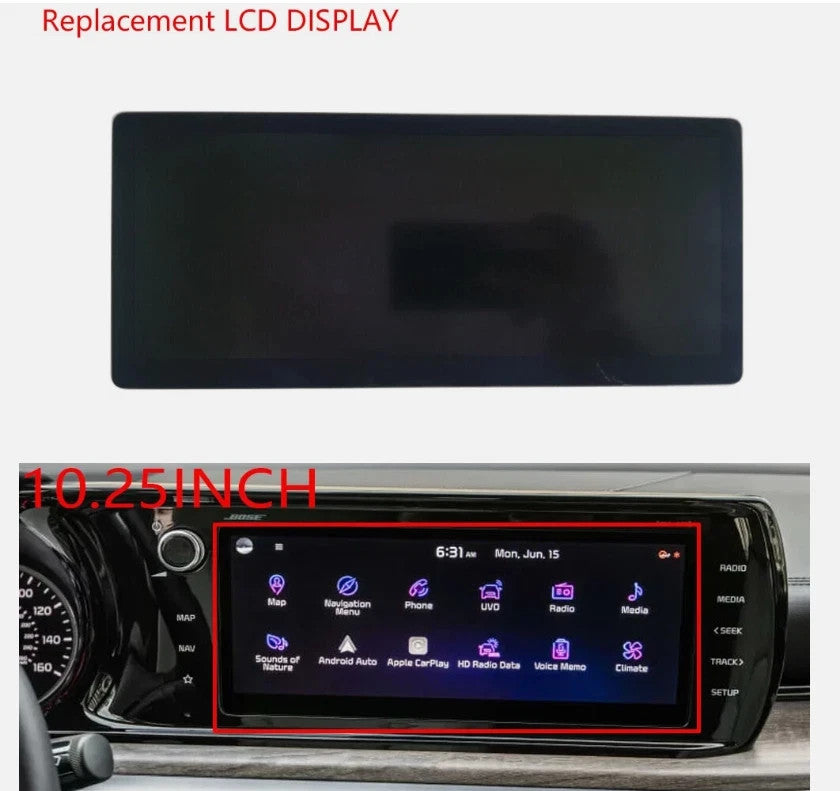 Replacement LCD Display Touchscreen 10.25" Kia K5 Radio Navigation 96560L3750FHL