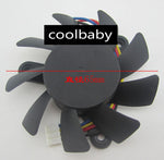 T&T 7015M12F Graphics card cooling fan DC12V 0.25A 2Pin