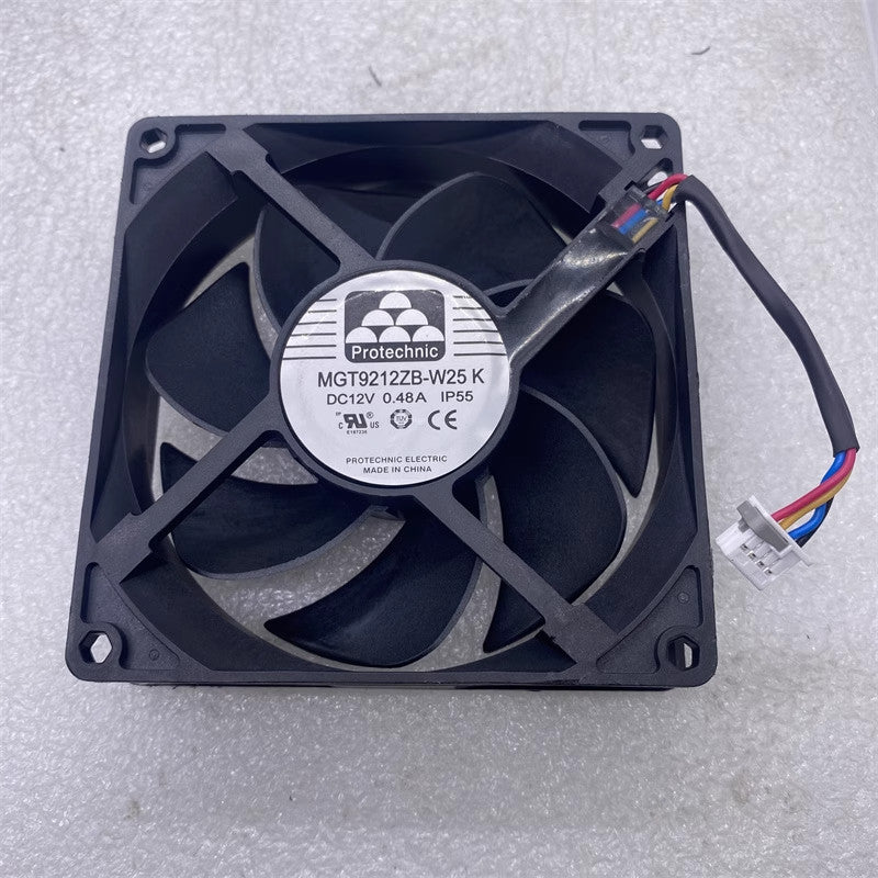 PROTECHNIC MGT9212ZB-W25 K DC12V 0.48A 4-Wire Cooling Fan
