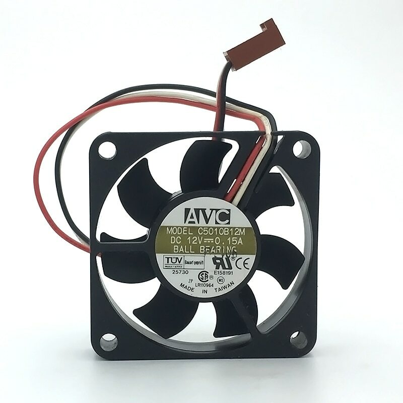 AVC C5010B12M 3pin 5cm 50mm DC 12V 0.15A cooling fan
