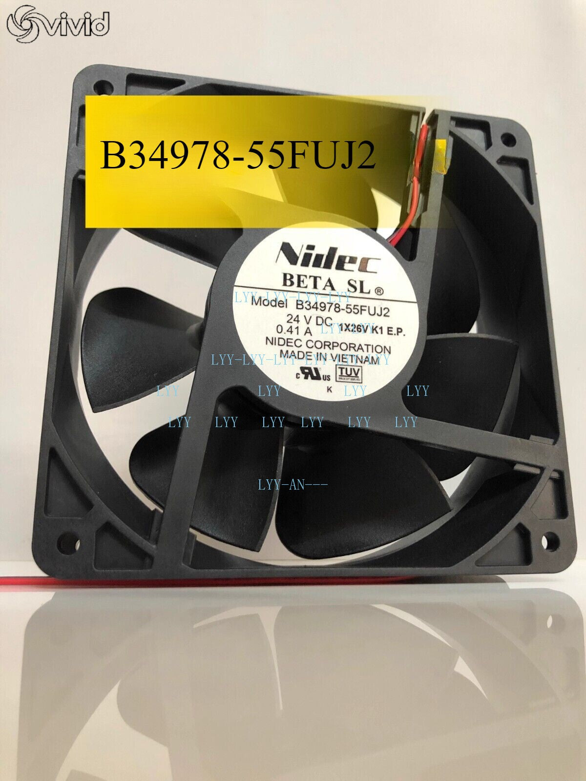 NIDEC B34978-55FUJ2 24V 0.41A for Fuji Inverter Cooling Fan Free Shipping