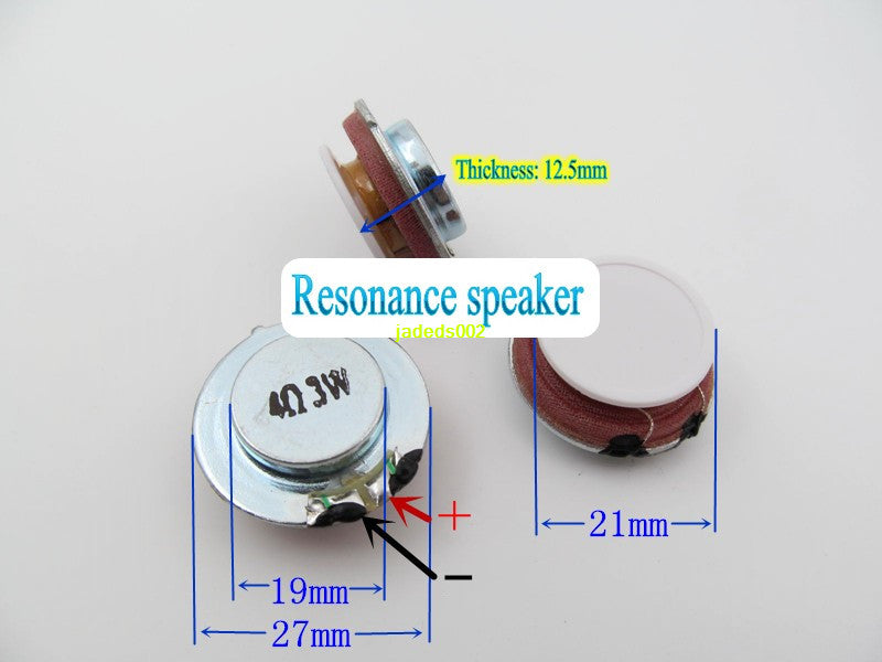 1pcs 27MM 4Ω 3W Vibration Speaker Resonance horn Bass audio Loudspeakers 4ohm