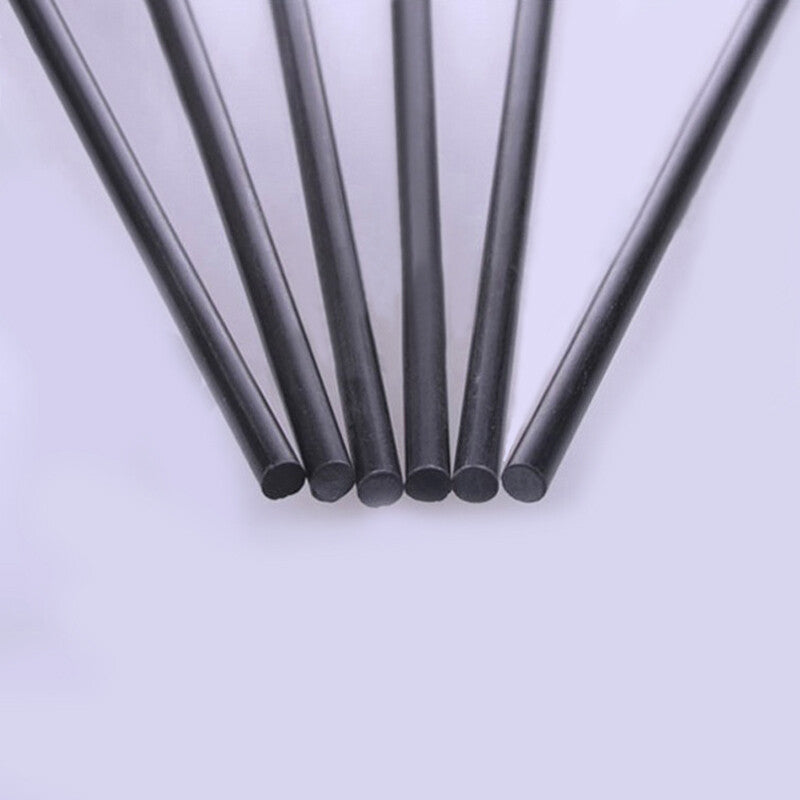 Carbon Fiber Round Bar Rod Dia.0.5mm 0.8mm 1mm 1.5mm 3mm 4mm X 200/400mm Length