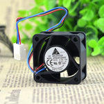 DC Brushless EFB0412VHD Fan 12V 0.18A With Connector & 3 Leads Black Blue & Red