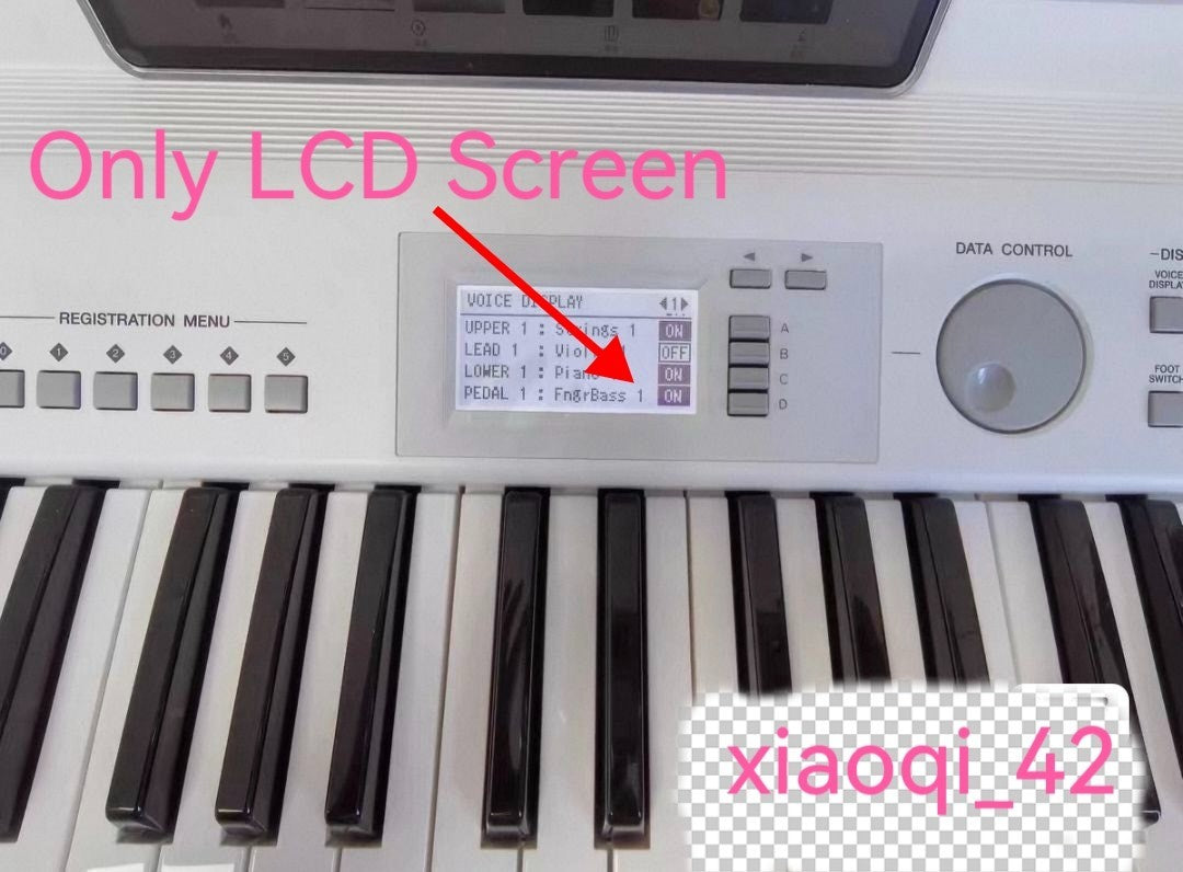 LCD Fit For Yamaha Stagea ELB-02 Electronic Organ Display Screen Repair Replace