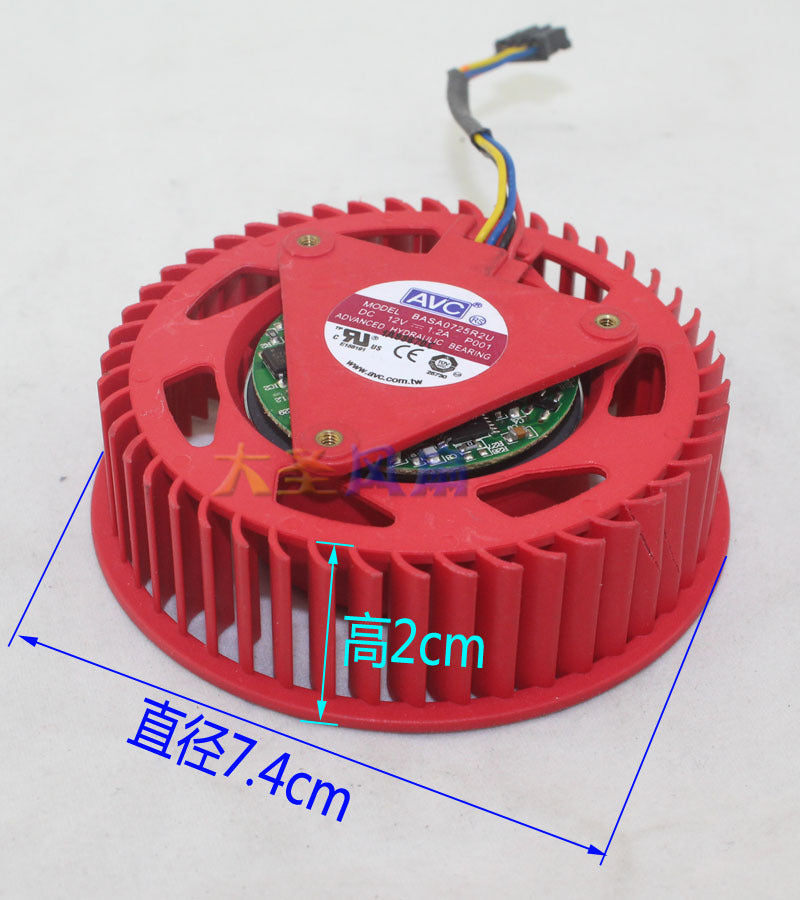 1pcs New ATI Radeon HD4870 5870 HD5770 5970 HD6970 Graphic Card Fan BASA0725R2U