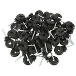 Electric Fence Offset Ring Insulator Fencing Screw In Posts Wire Safe 50Pcs