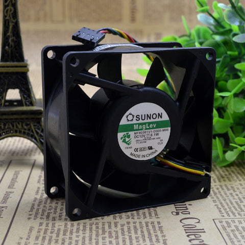 sunon MF80381V1-D000-M99 fan 12V 6.1W 80*80*38mm 4Pin
