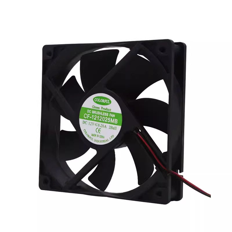 COLORFUL CF-1212025MB DC12V 0.28A 12cm 2-Wire Cooling Fan