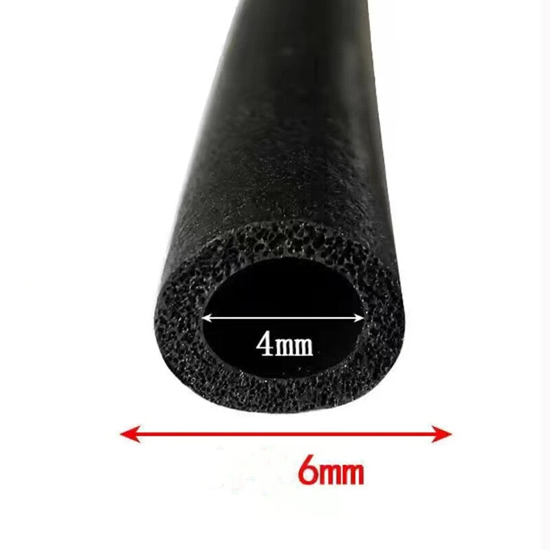 Waterproof Pipe EPDM Rubber Foam Sponge Seal Strip Round Dia.3mm 4mm 6mm-20mm