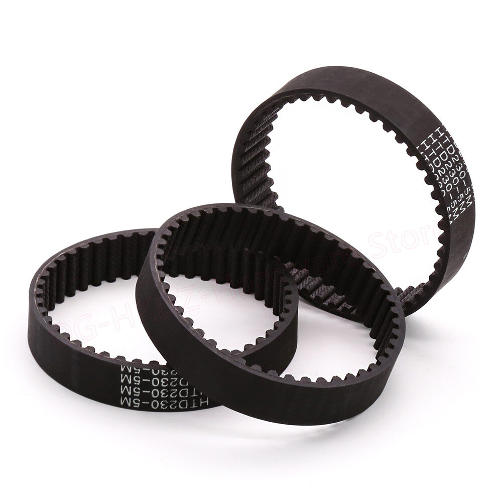 HTD-5M Timing Belt Closed Loop 320-460mm Length 15mm Width Can Absorb Shock