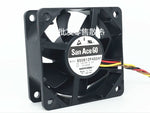 1PC Sanyo 9S0612P4S041 6CM 6025 12V 0.2A PWM Dual Ball Mute Cooling Fan