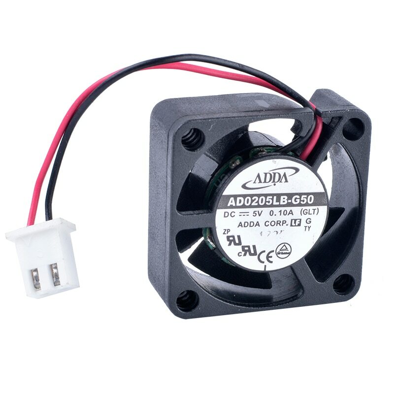 ADDA AD0205LB-G50 2510 25mm 2-wire 5V 0.10A Double ball bearing cooling fan