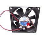 1PC GLOBE S01138812H 12V 0.23A 8CM 8025 2-wire power supply chassis cooling fan