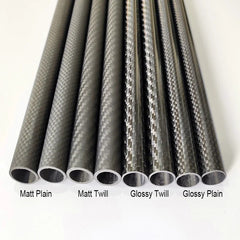 100%full Carbon fiber tube with 3k OD 5-8 10 15- 22 26 Length 150mm200mm 330mm