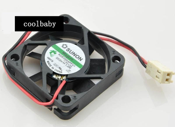 2pcs Sunon KDE0504PFV1 maglev DC 5V 1.2W 2Wire axial Cooling fan M3 E