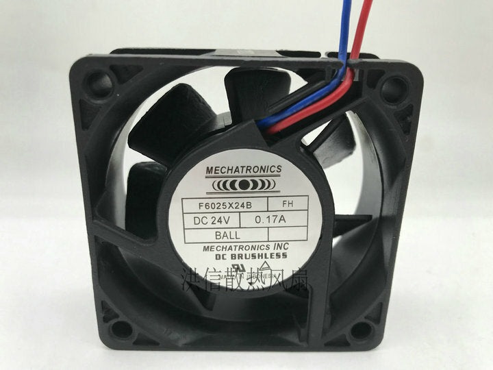 Mechatronics F6025X24B FH DC24V 0.170A 6CM inverter cooling fan