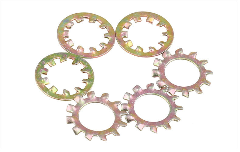 M3 M4-M12 Zinc Lock Washers External & Internal Toothed Serrated Shakeproof
