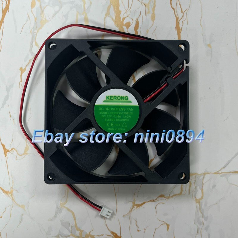 KERONG DF0922512SEL2b 12V 0.16A 1.92W 2-Wire 9CM Cooling Fan