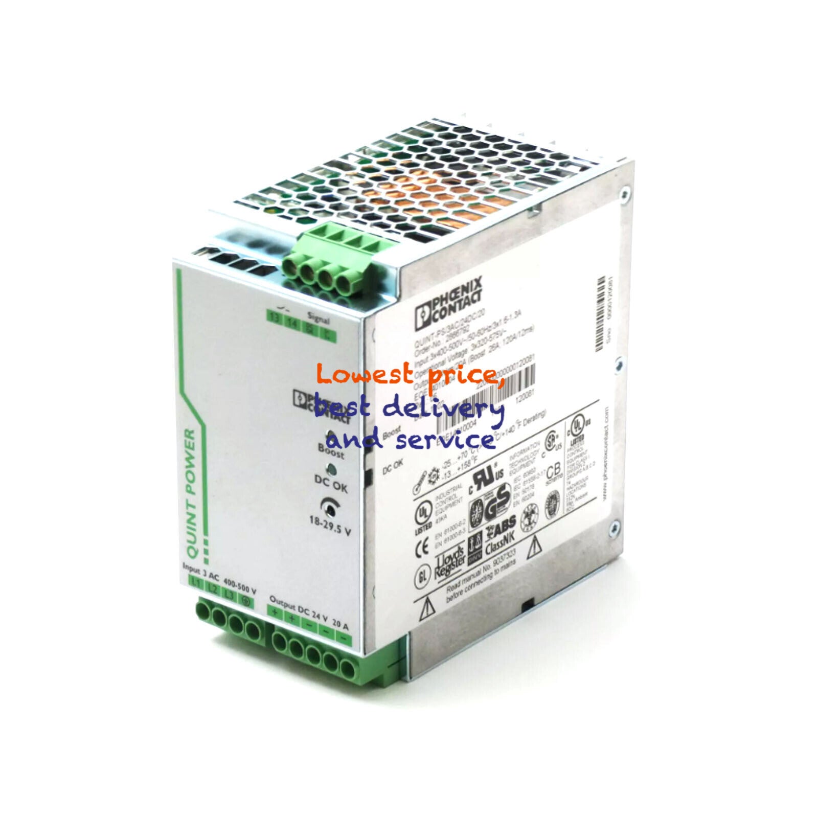 New Sealed Box PHOENIX CONTACT QUINT- PS /3AC/24DC/20 2866792 Power Supply Unit#