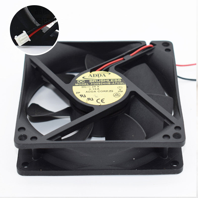 ADDA AD0924HB-A70GL 9025 DC24V 0.15A 2pin fan