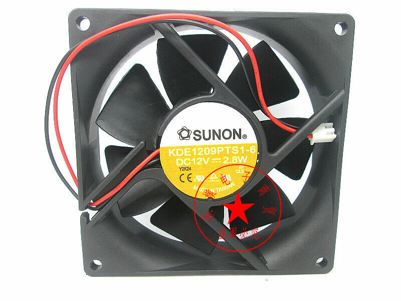SUNON KDE1209PTS1-6 DC12V 2.8W 9025 90mm cooling fan 2pin