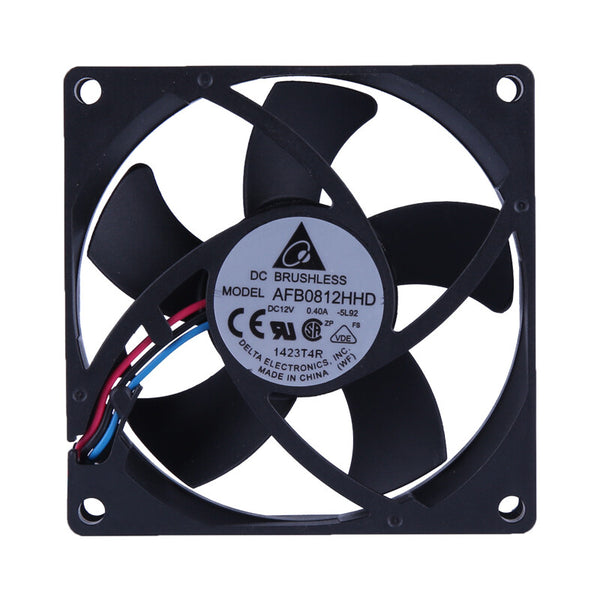 Delta AFB0812HHD DC12V 0.40A 80*80*20mm 3 wires cooling fan
