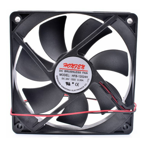 Original HFB-12024H 12025 12cm 24V 0.35A 2 pin cooling fan