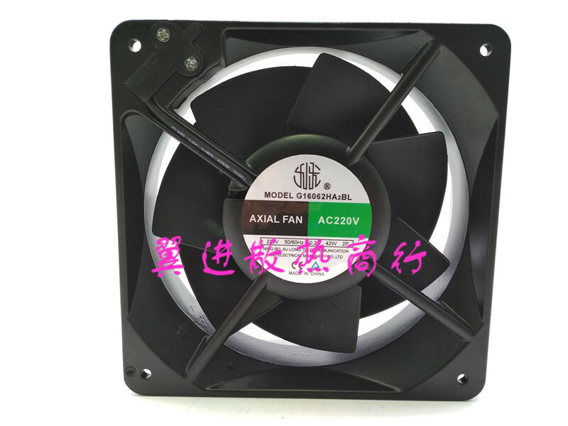 1pc G16062HA2BL AC220V 0.2A 42W 16cm All metal high temperature cooling fan