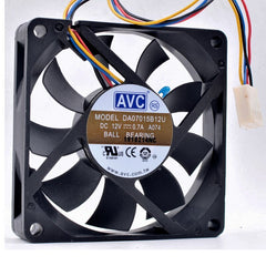 AVC DA07015B12U 7cm 70mm DC12V 0.70A 4 lines pwm CPU cooling fan