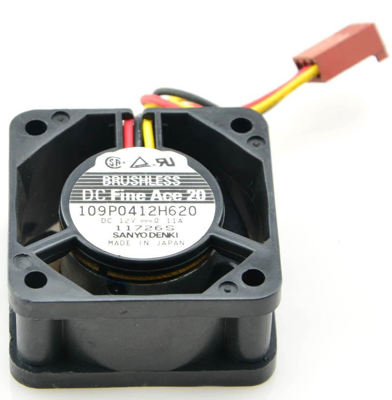 San Ace 109P0412H620 40x40x20mm DC 12V 0.11A 3Pin Chassis Cooling Fan