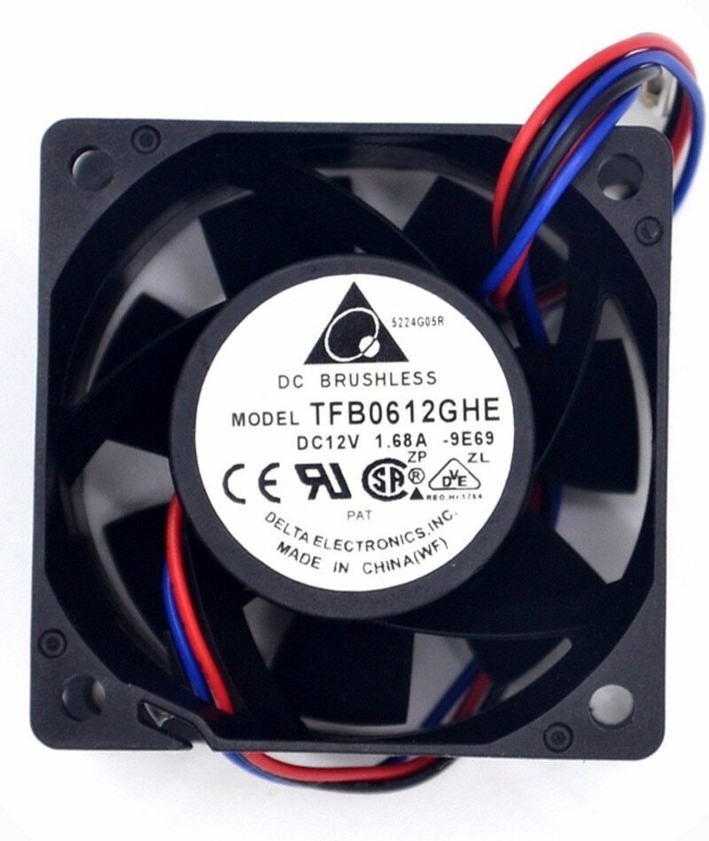 DELTA TFB0612GHE 6038 6CM 1.68A DC 12V servidor ventilador de refrigeración