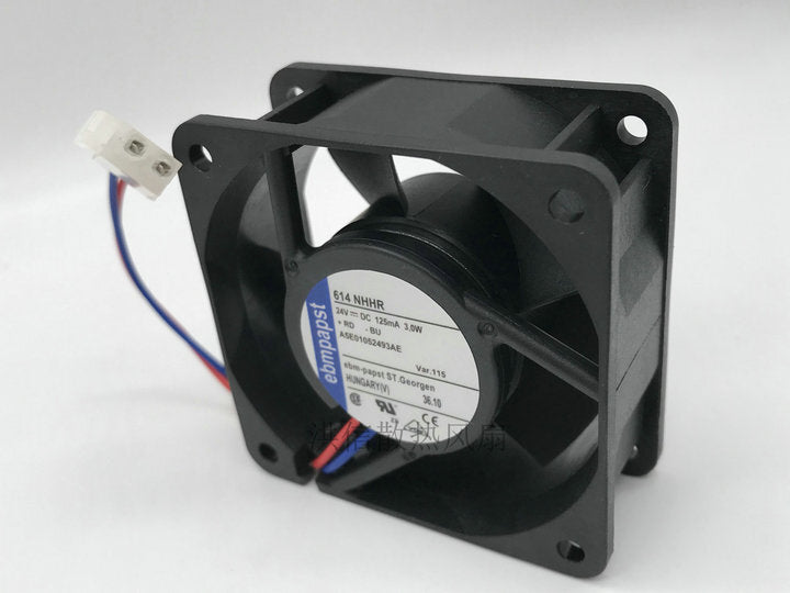 Cooling fan 6CM 6025 DC 24V 3.0W 614NHHR 2 Pin inverter fan drive fan