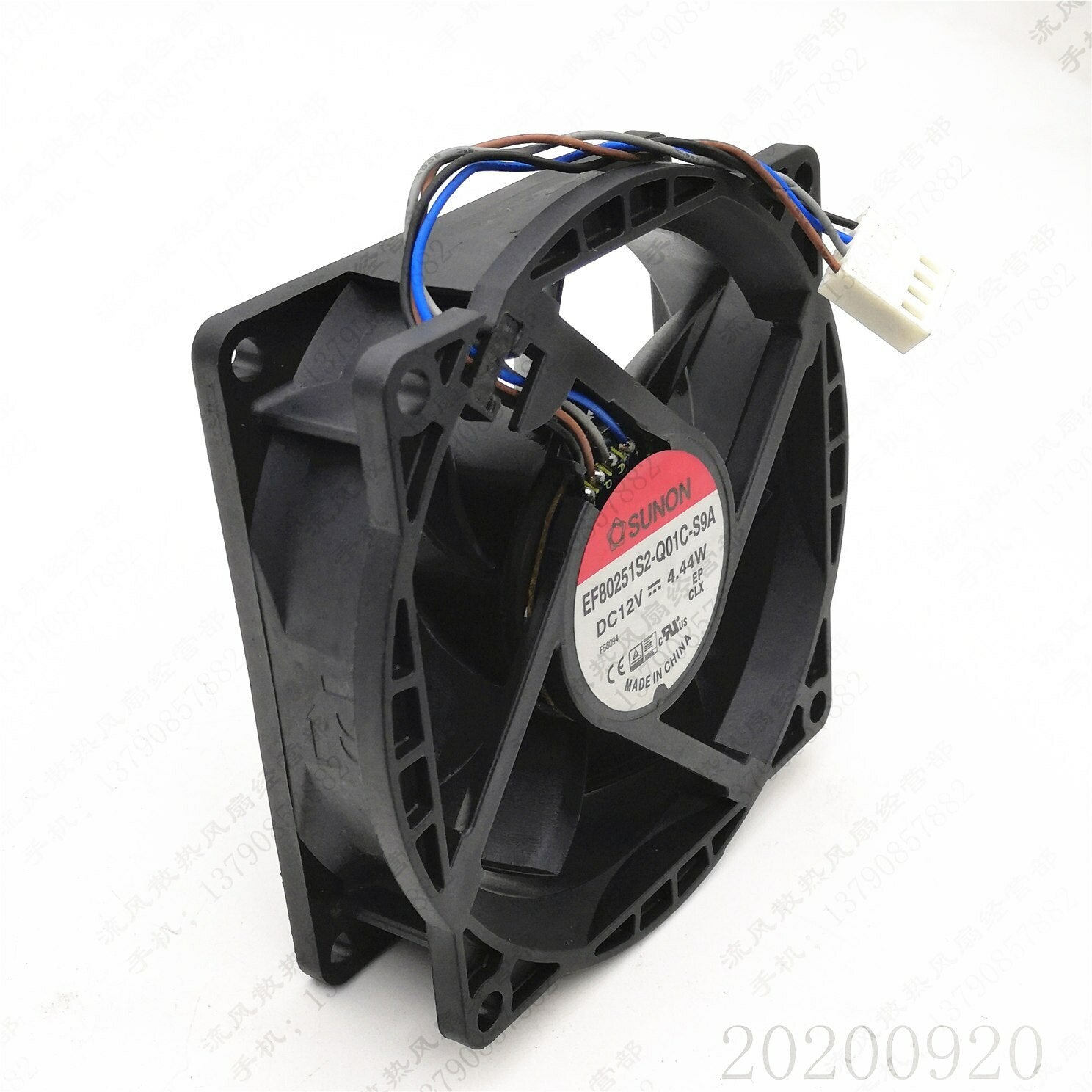 EF80251S2-Q01C-S9A for SUNON 8025 12V 4.44W 8CM Chassis CPU Cooling Fan