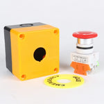 Push Button Switch DPST Emergency Stop Button AC 660V 10A NO+NC LAY37-11ZS