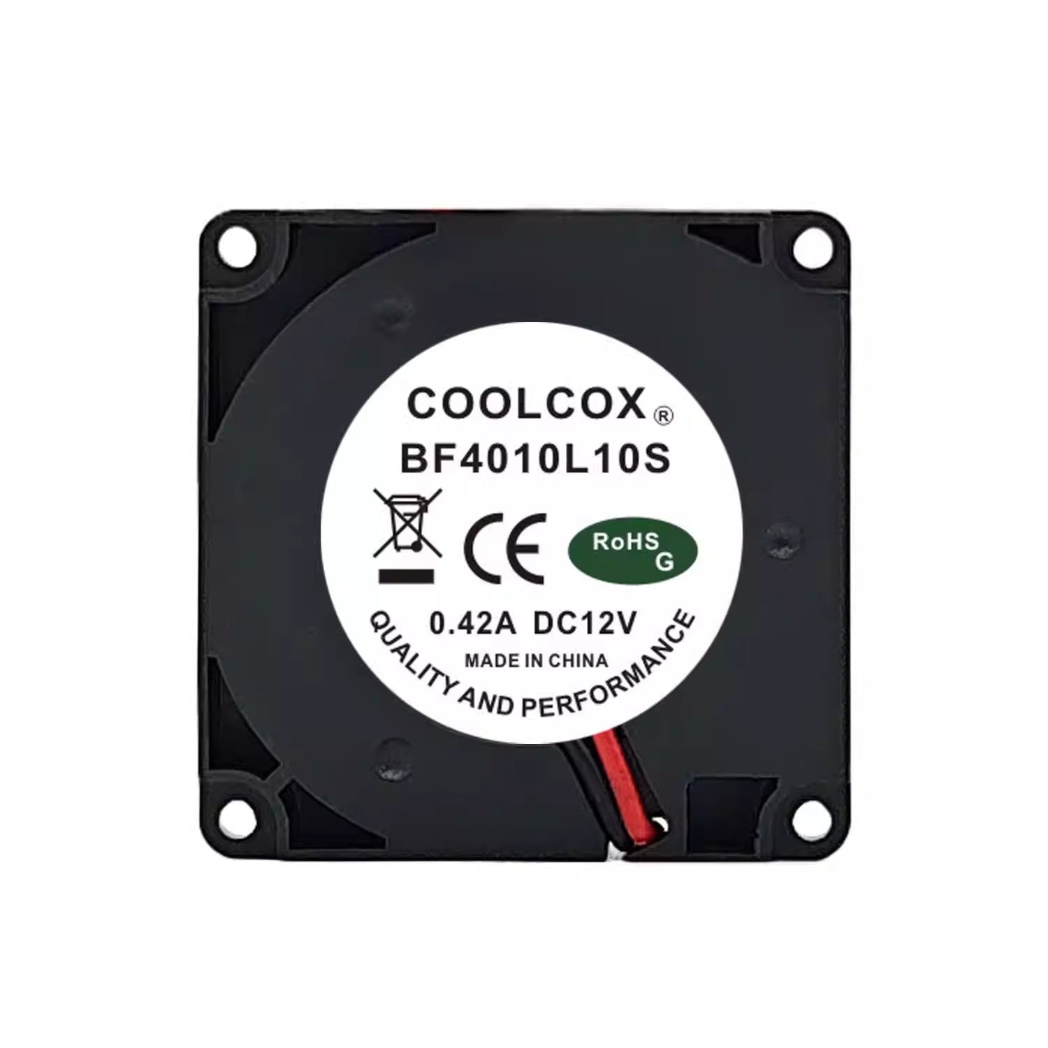 1PCS COOLCOX BF4010L10S 4010 DC12V 0.42A 4cm 2-wire cooling fan