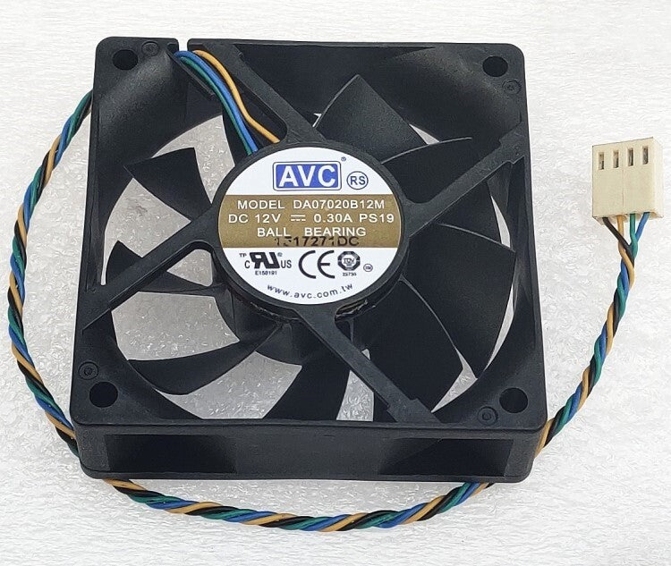 NEW AVC DA07020B12M DC 12V 0.30A 7020 70*70*20MM 7cm 4-PIN CPU cooling fan