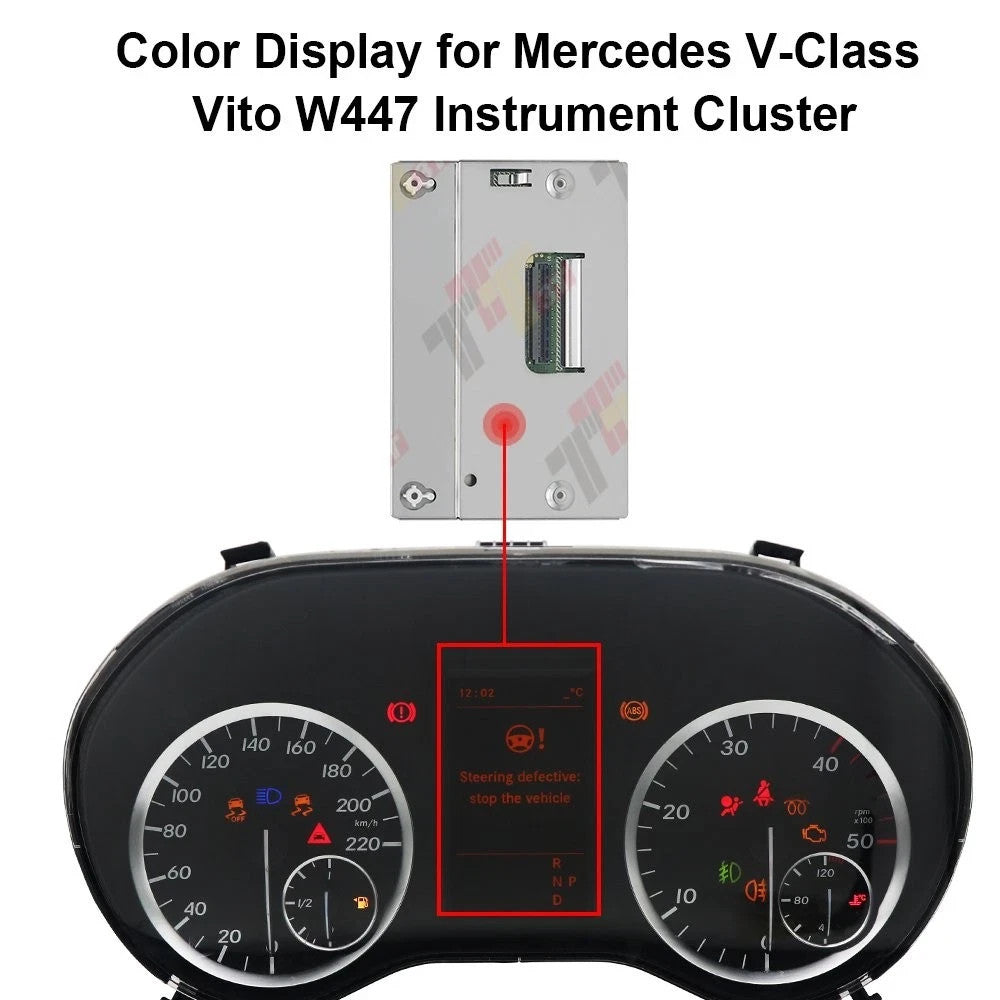 Color Display for Mercedes V-Class Vito W447 Instrument Cluster