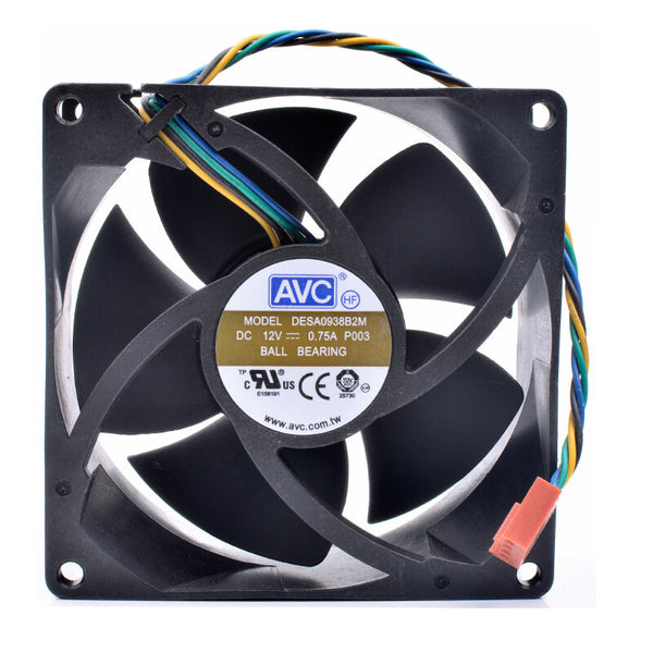 AVC DESA0938B2M 9cm 9038 92x92x38mm 12V 0.75A 4 lines 4pin pwm cooling fan