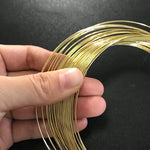 Brass Round Wire Bare Unplated Ø0.3mm -Ø5mm Diameter Jewelry Making / Wire Craft