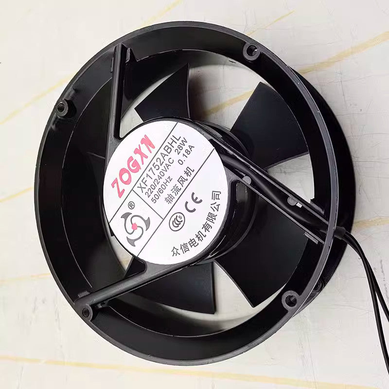 ZOGXN Fan XF1752ABHL AC220/240V 0.18A 17552 17cm axial flow Fan 2 wire